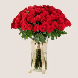 Red Roses Vase