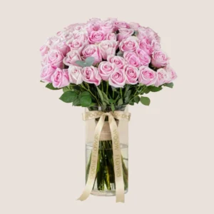 Pink Roses Vase