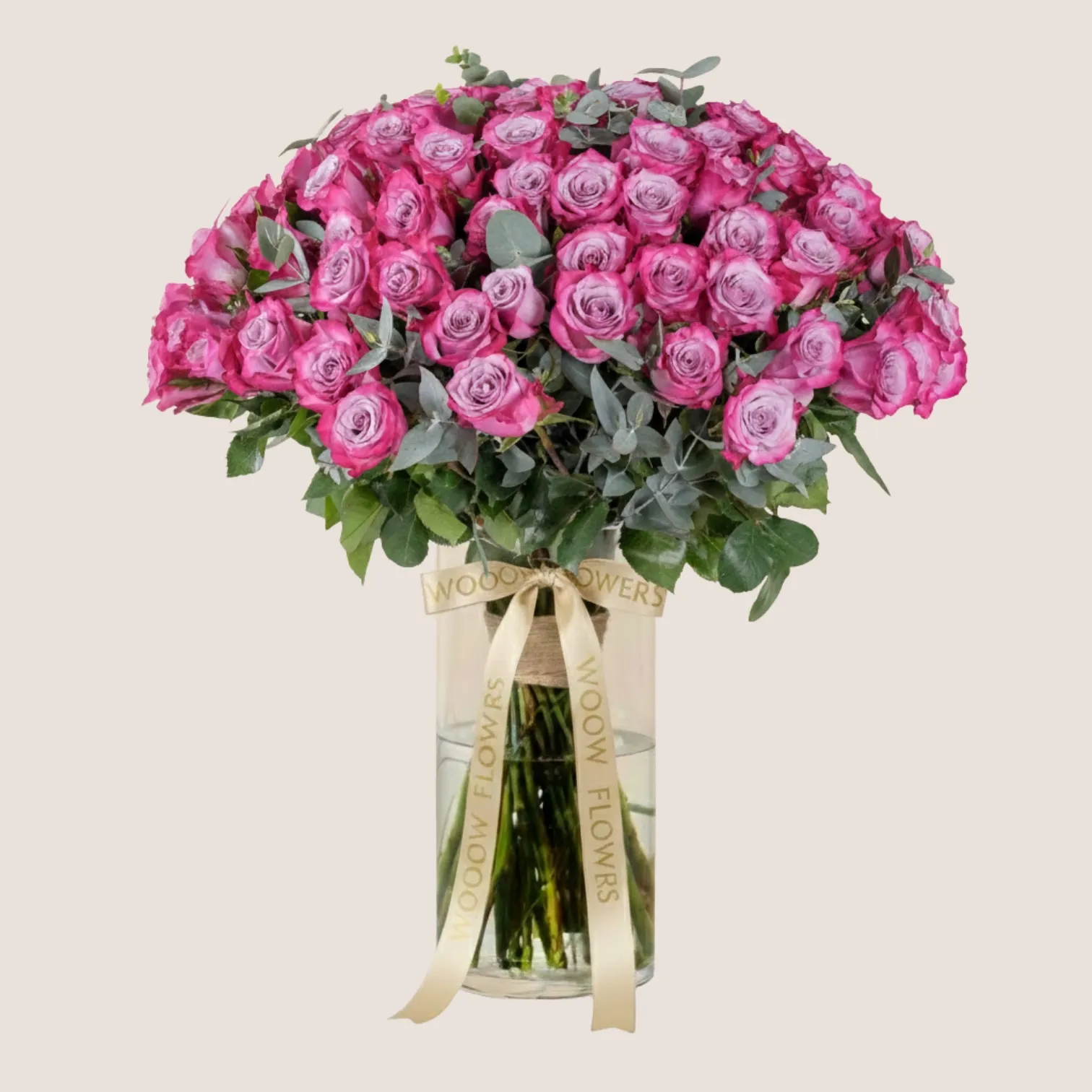 Purple Roses Vase