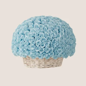Blue Roses Basket