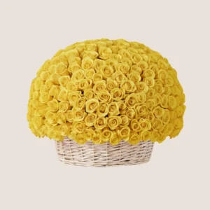 Yellow Roses Basket